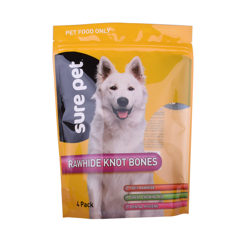 Plastic Zip Lock Gravure Printing Biodegradable Pet Food Packaging