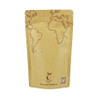 Resealable Ziplock Custom Printed Exquisite Kraft Paper Stand Up Bag