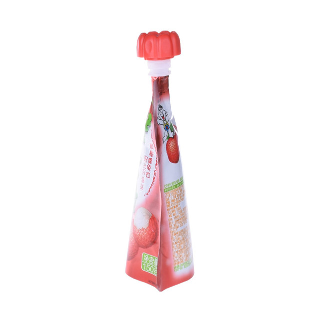 Custom 200ml juice bags with spout plastic spout pouch
