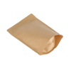 Certificate Zipper Top Food Safe Paper Bags Stand Up Pouch with Window Sealable Packaging