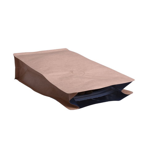 Reusable Sustainable Kraft Paper Matte Zipper Clear Packaging Bags with Windows