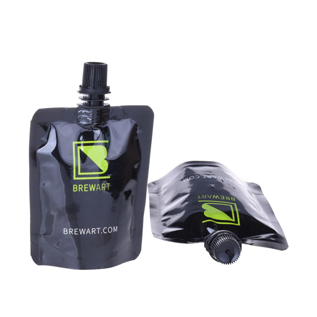 Top quality Round Bottom stand up barrier pouches wholesale alcohol drink pouches drinks pouches