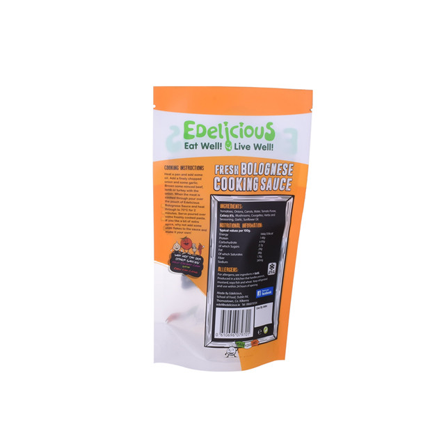 Excellent bottom seal pet food pouch recycling spice packaging supplies commercial spice packaging