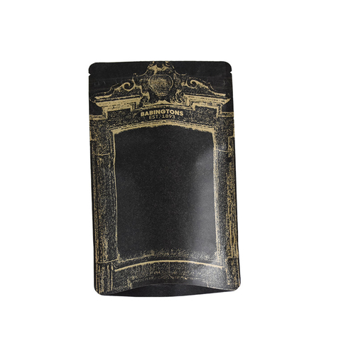 Wholesale Varnishing Moisture-proof Plastic Zipper White Stand Up Coffee Pouch Bag