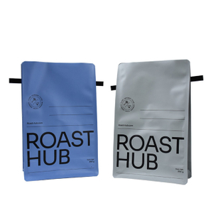 Custom Printed aluminium foil pouch stand up resealable paper bag coffee bags recyclable
