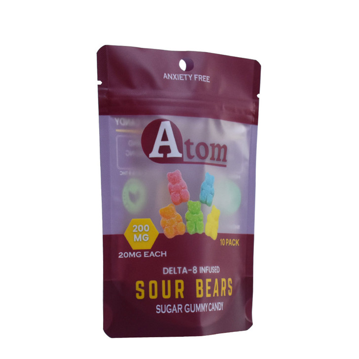 Heat Seal Laminated Triangle Zipper Stand Up Aluminum Foil Plastic Bag Food