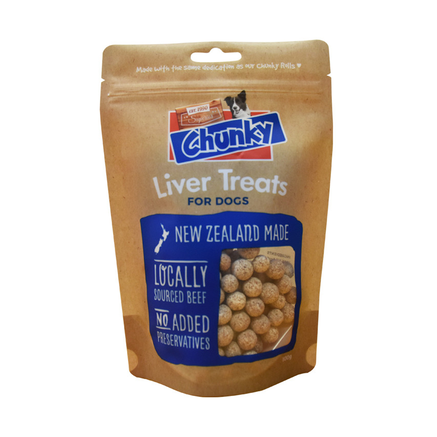 Resealable Ziplock Easy Tear Pet Food Pouches Recycling Compostable Zip Bags Used Feed Bag