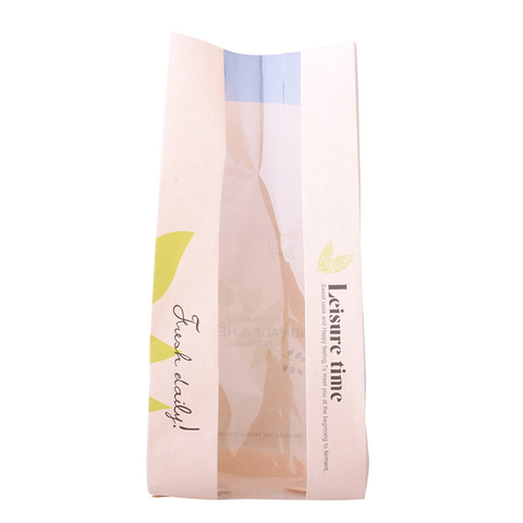 New Style Easy Tear Micro Kraft Bags Sustainable Pouches Bread Bag Paper
