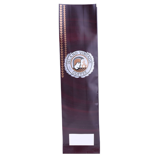 Laminated Back Seal Side Gusset aluminium foil coffee bag with valve