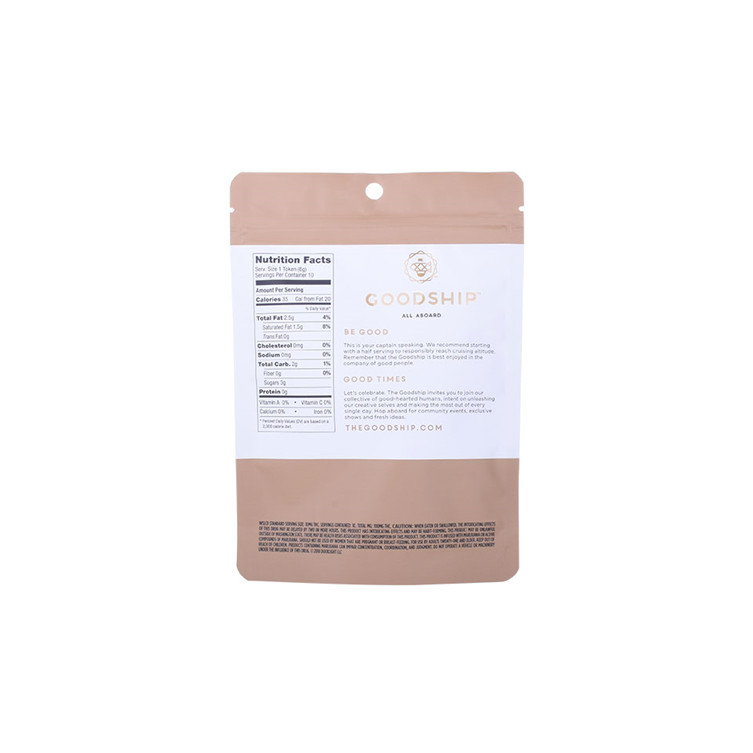 Embossing Laminated Plastic Herbal Medicine Bag Wiith Child Resistant Zipper