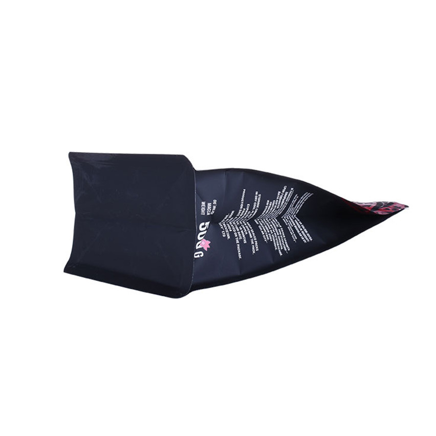 Custom Production Ziplock Flat Bottom Aluminum Foil Coffee Bag Wholesale