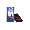 Flat bottom food grade shinning finish chocolate plastic packaging