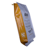 Heat sealed laminated foil side gusset printed coffee bags with tin tie closure