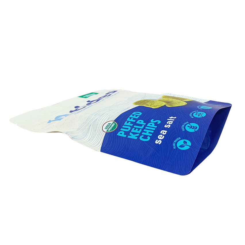 Eco Friendly Customized Compostable Stand Up Biodegradable Chips Food Pouches Wholesale