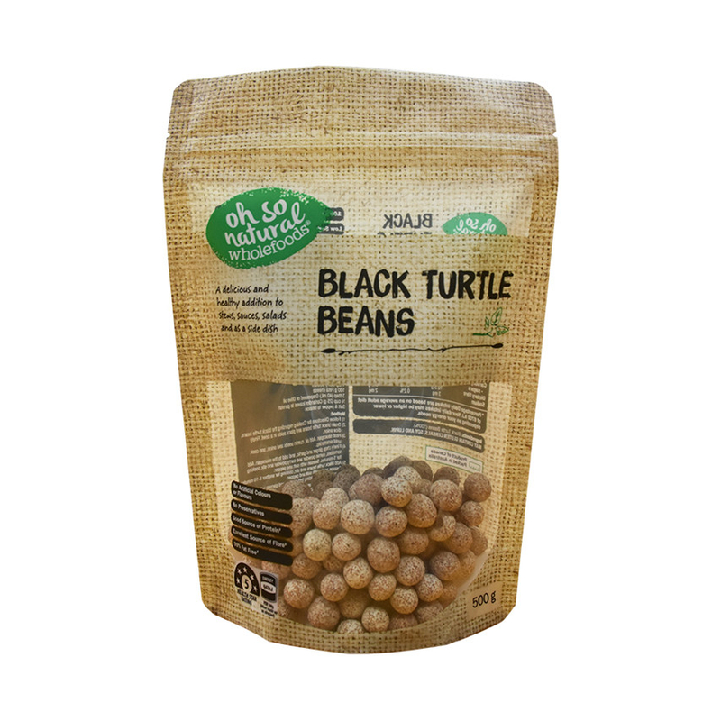 Custom Design Kraft Paper Stand Up Snack Bag with Window China Wholesale