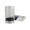 Custom Made Rice Paper Compostable Stand Up Bag with Window Wholesale