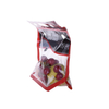 Imprinted logo on eco plastic recyclable fruit bag zipped with handle