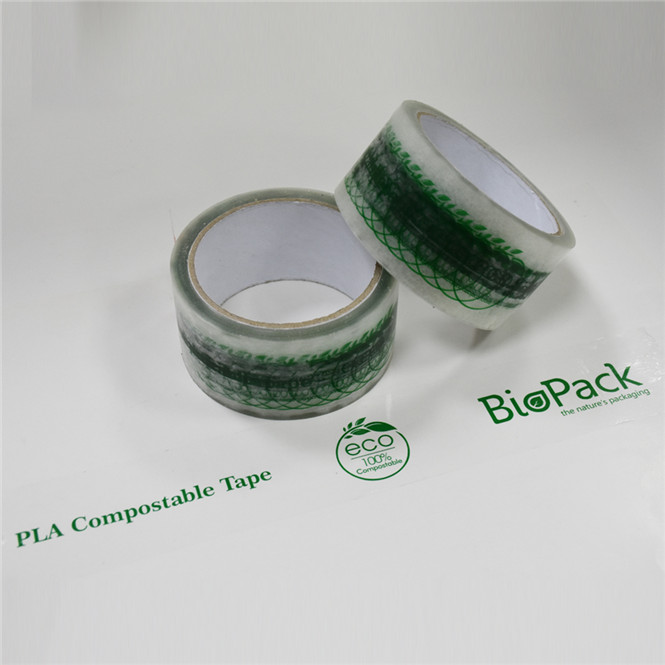 Strong viscidity clear biodegradable cellophane tape with company logo