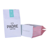 Custom printing block bottom semi clear coffee bags with ziplock