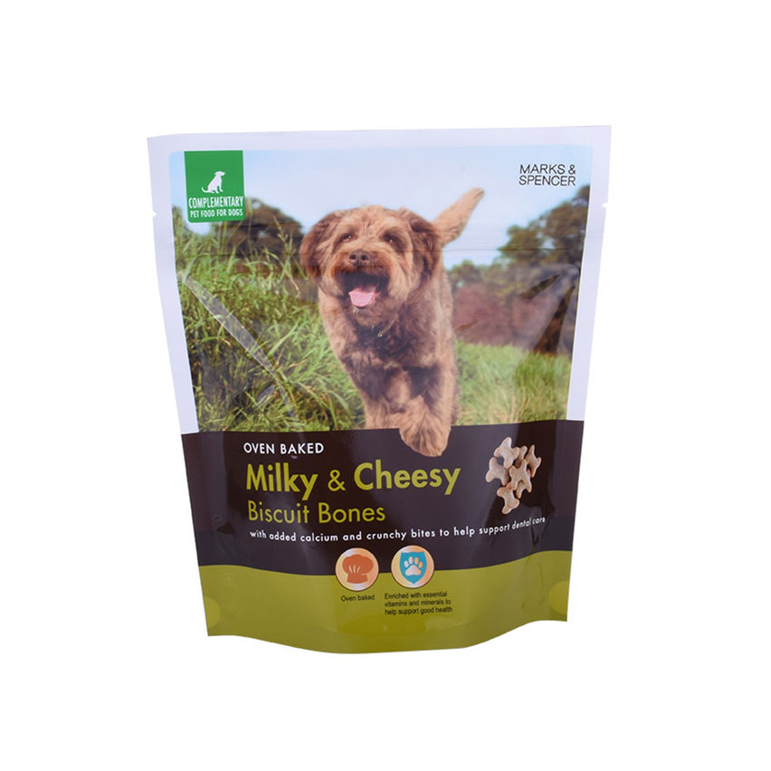 Customized Logo Stand Up Pet Food Packing Pouches Wholesale