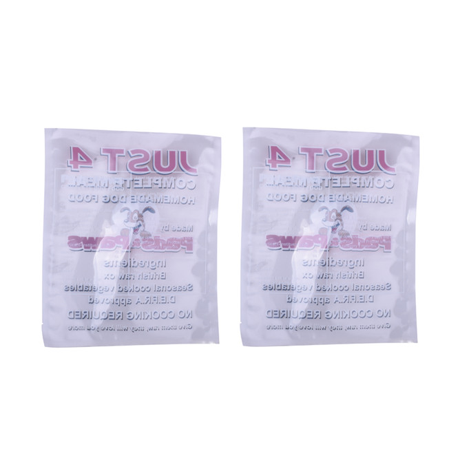 High quality 3 side seal heat seal compostable bag vacuumized