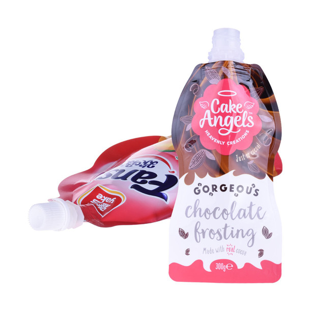 Fully Recyclable Laminated Material Bottle Shape Juice Spout Pouch