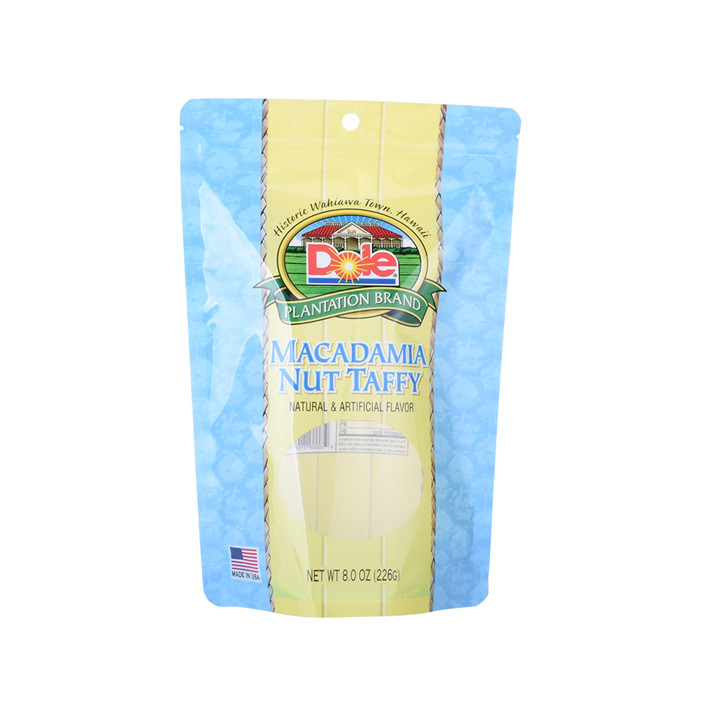 Food grade standup plastic pouch ziplock with personalized logo