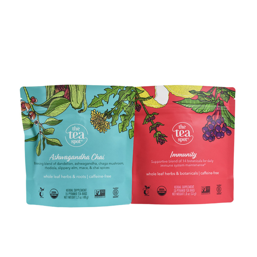 Hot Sale High Quality Eco Friendly Compostable Tea Packaging Pouch Manufacturers