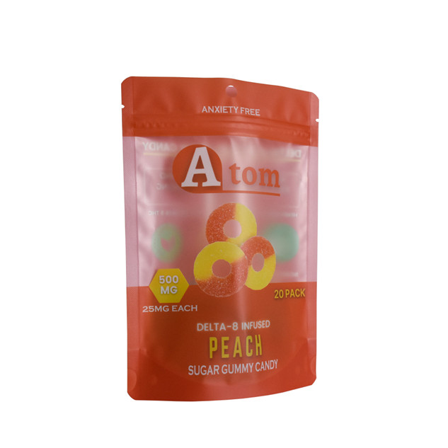 Custom Heat Seal Laminated Material Transparent Resealabele Zip Lock U Bottom Seal Pouch