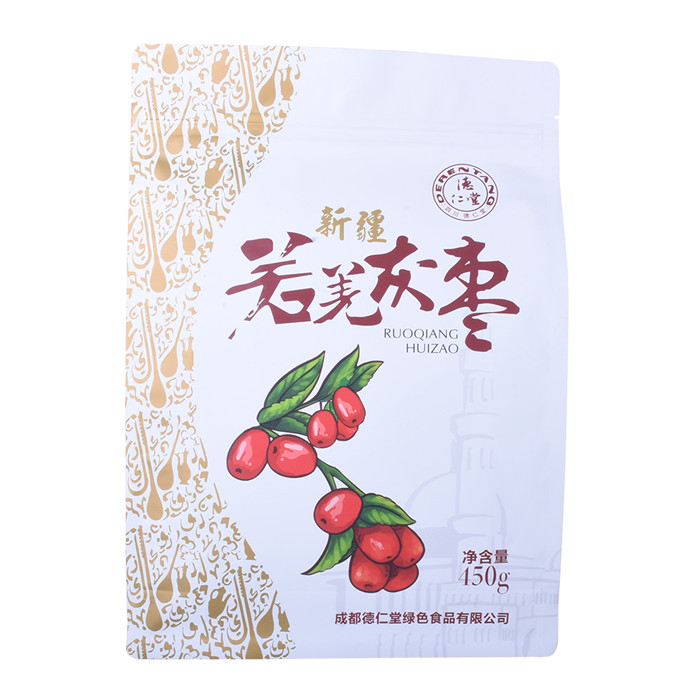 Custom print good price eight side seal laminated pouch bag for dried fruit