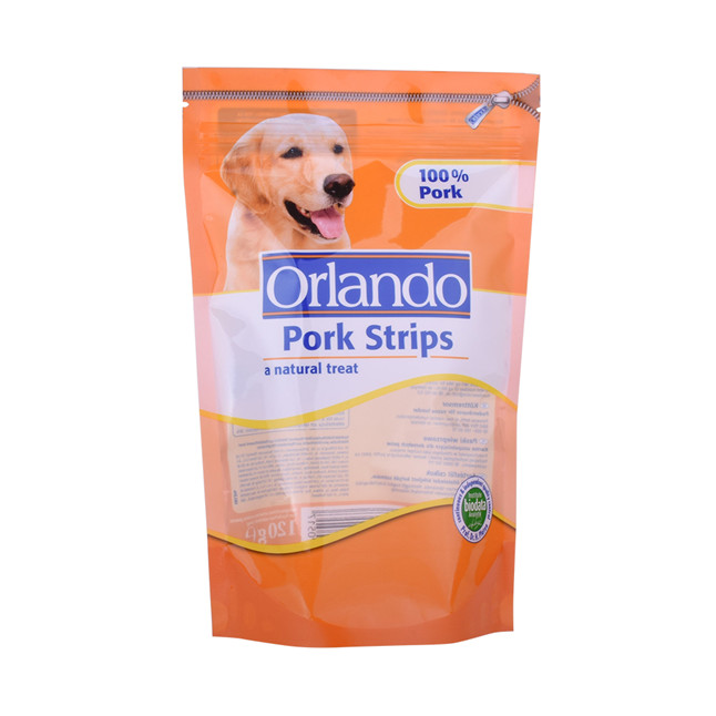 Bright Printing Varnishing Pet Food Bag With Ziplock