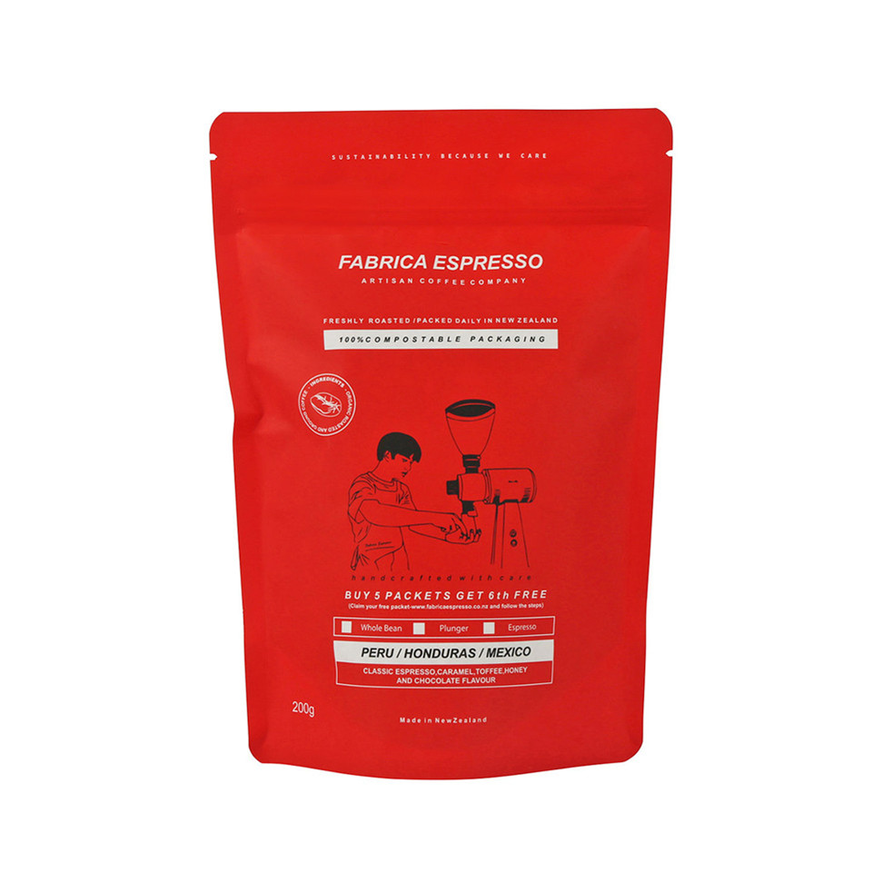 High Quality Matte Black Coffee Bag With Degassing Valve