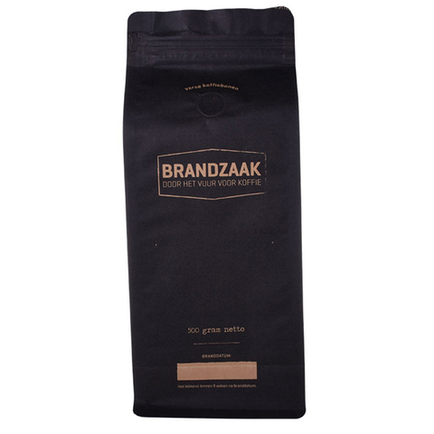 Wholesale Box Bottom Valved Pull Tab Zipper 12 oz Coffee Bags