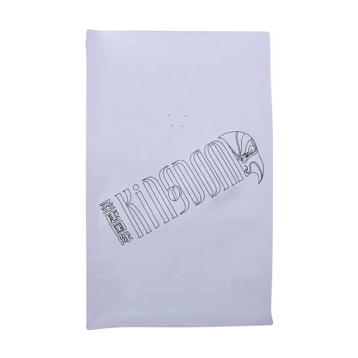 Compostable Custom Design Resealable Zipper Craft Paper Flat Bottom Bags