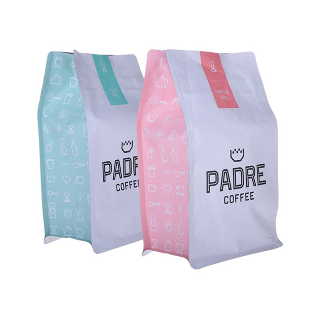 Organic bag ground coffee 16oz bag printed with zipper