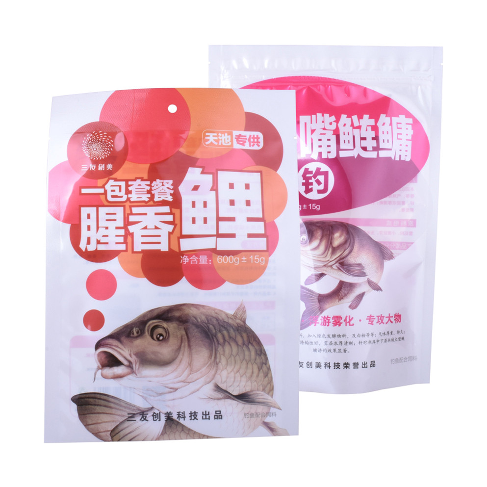 Sustainable materials fish food bag oragnic packaging pet food