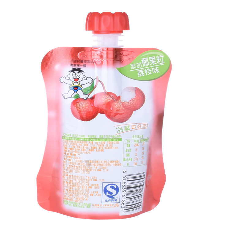 Recycle Spout Packaging Liquid Foundation Packaging Fruit Shaped Bag