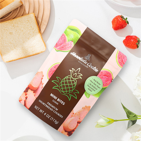 Laminated Moisture-proof Food Safe Zipper Sealable Custom Printed Cookie Bags