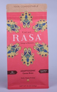 Biodegradable Ziplock Box Bottom Coffee Paper Packaging Bag Factory From China