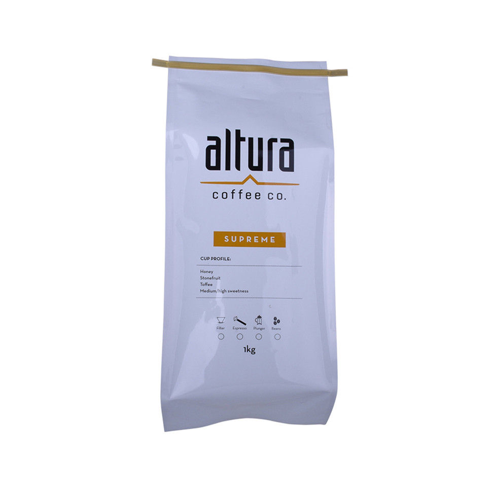 Flexible packaging side gusset bag for coffee with foil