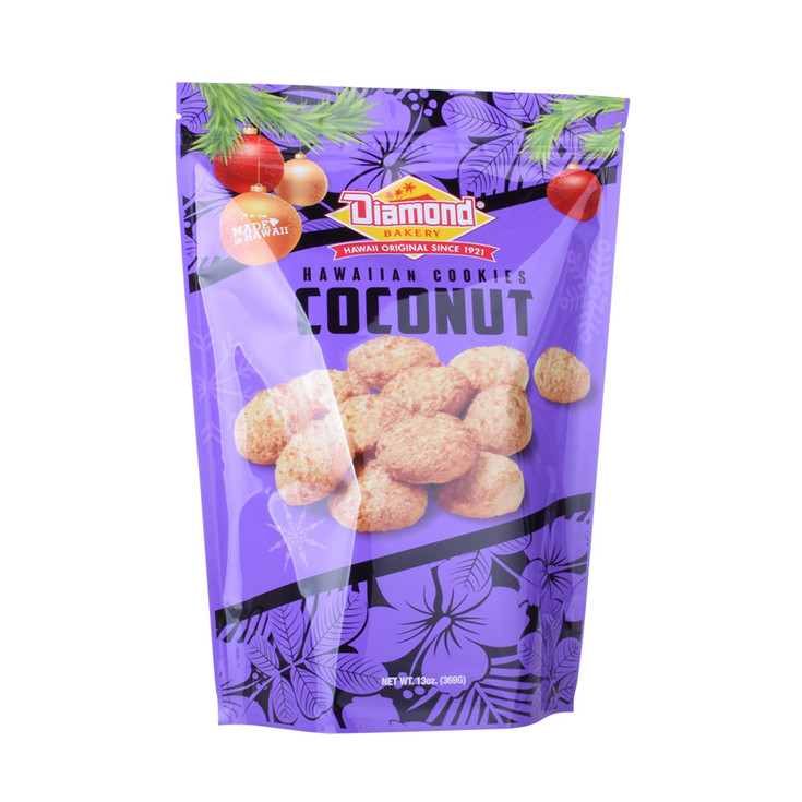 Customized Logo With Tear Notch Clear Bags For Food Packaging