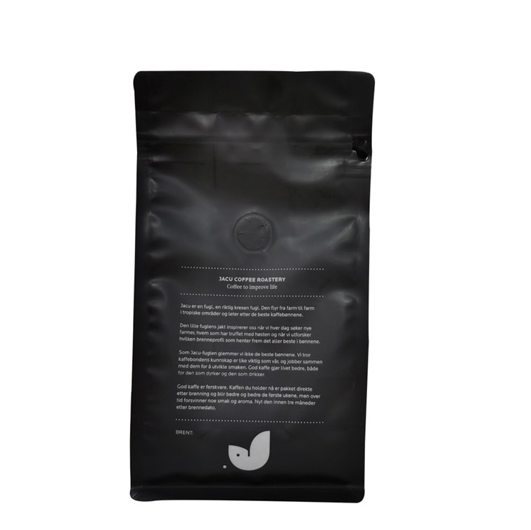 Ziplock Plastic Coffee Bags With Valve And Zipper