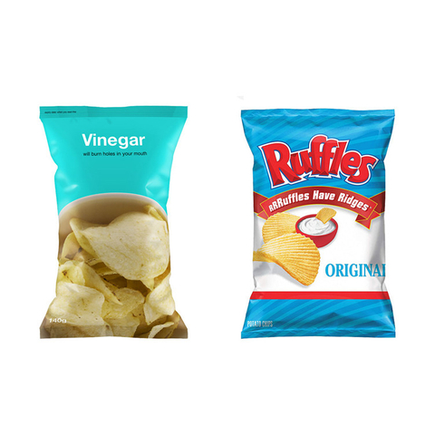 Compostable Biodegradable Tear Notch Paper Bag Packaging For Food