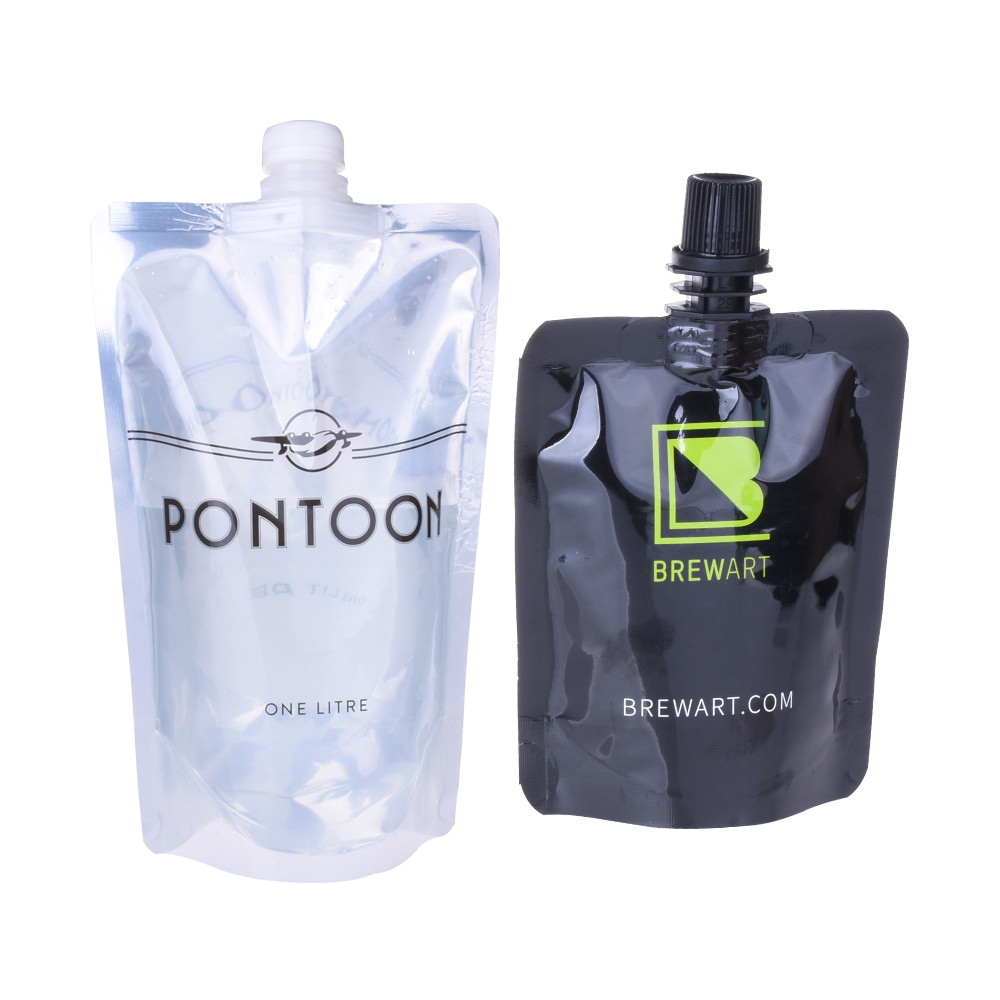 Recyclable Eco Friendly Spouts Packaging Pouch Transparent 