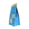 Block bottom coffee bag compostable packaging with valves