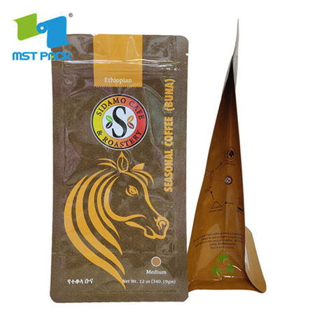 Eco Transparent Bag Of Ground Coffee