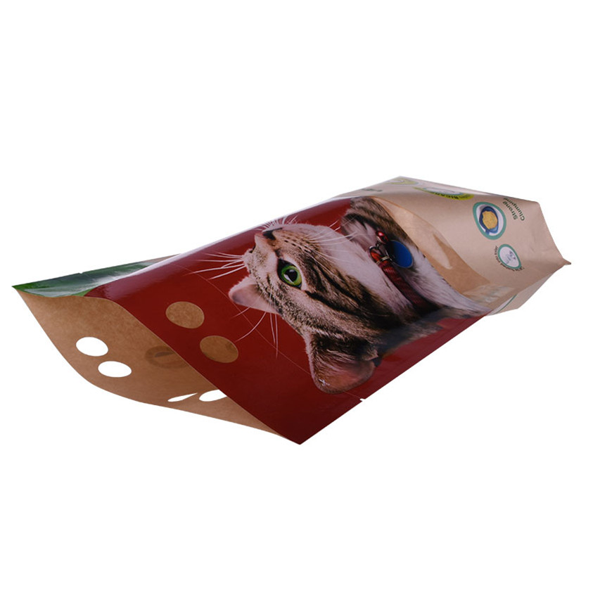China Supplier Spot Gloss with Matte Compostable Plastic Film Zip Lock Pouch Pet Natural Food Packaging