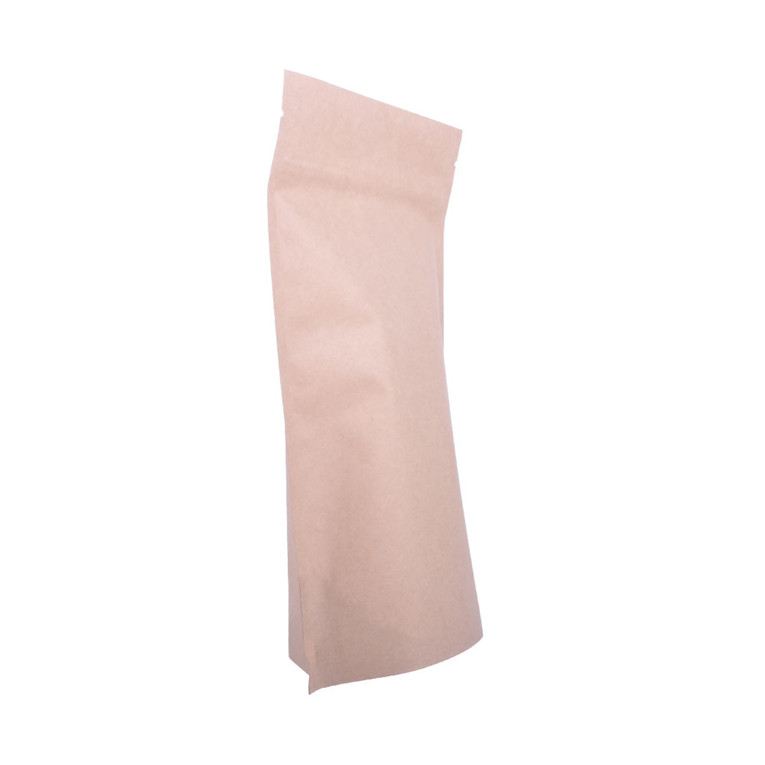 Ziplock Side Seal Kraft Paper Printed Zipper Packaging Bags with Window
