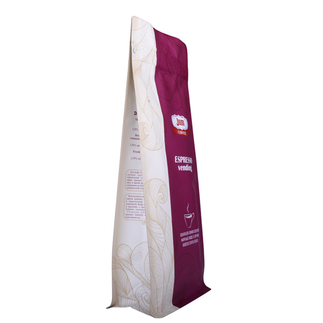 Customized logo Clear Window sealable bags packaging mcdonalds coffee bag degassing valve coffee