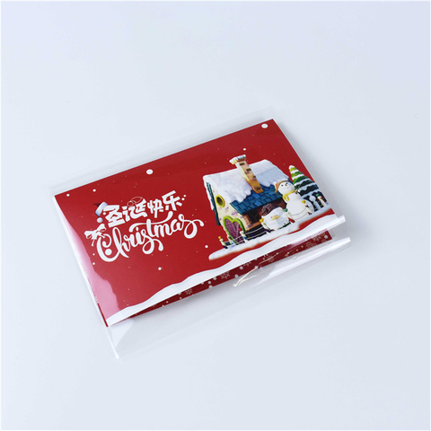 Transparent PLA bag ecofriendly flat bag for calendar